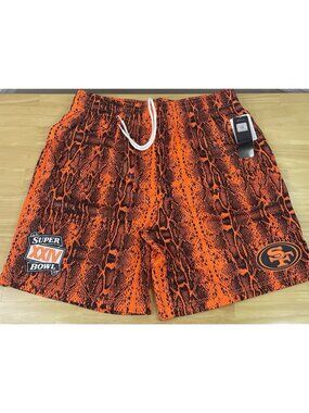 New Era NFL San Francisco 49ers Summer Pop Neon Orange Shorts - Men’s XL - NWT